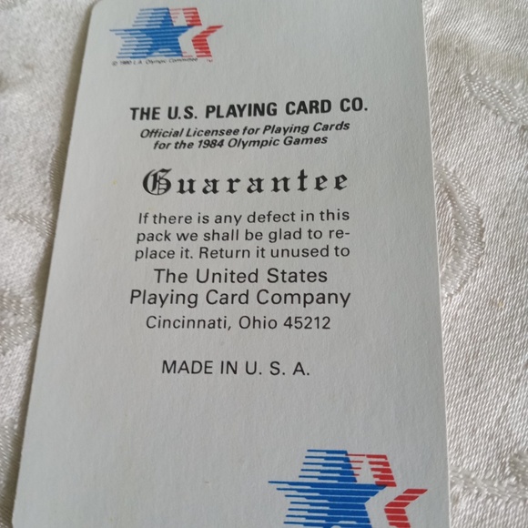 Vintage 1984 Olympics Playing Cards Los Angeles CA w Box - Picture 8 of 10